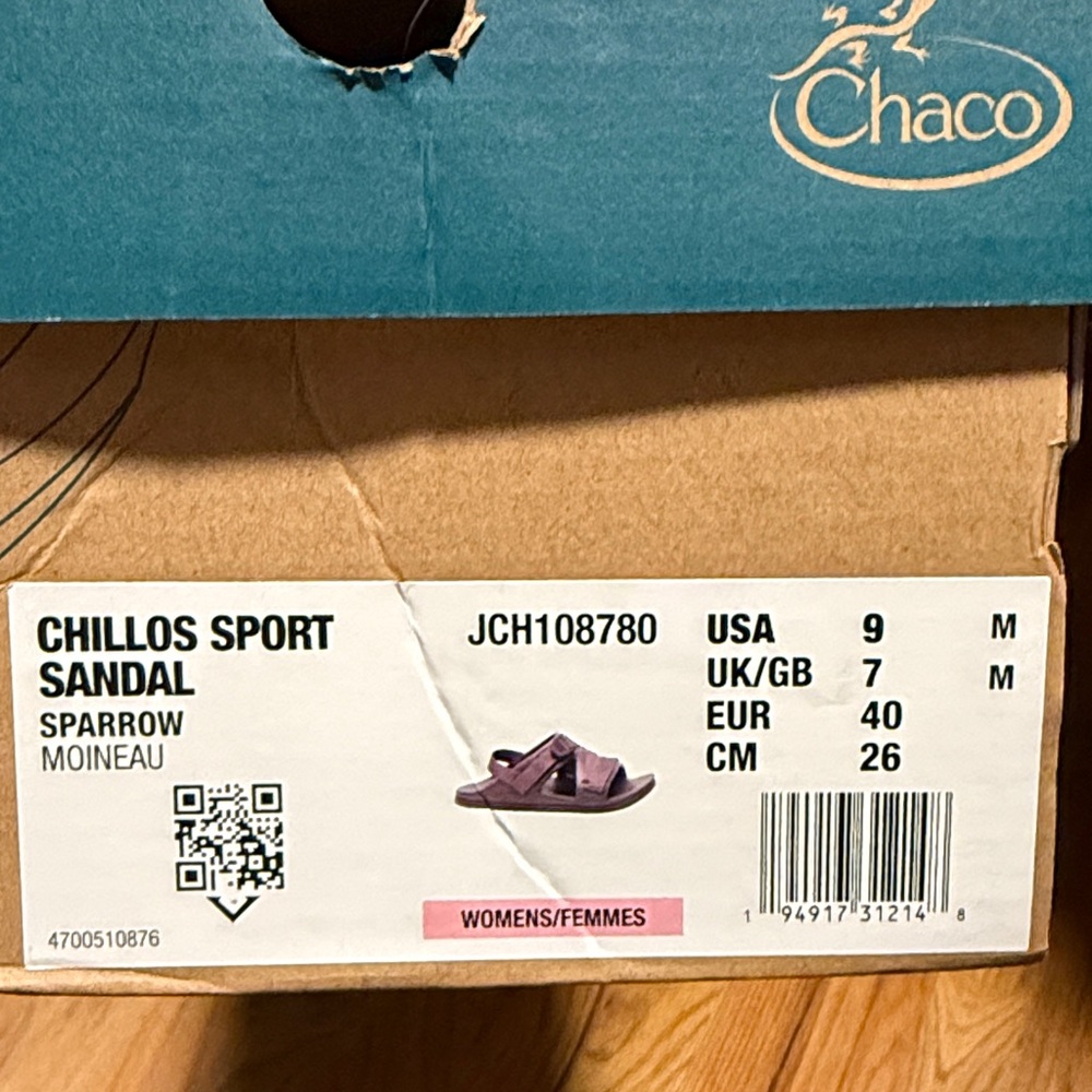 New! Chaco Chillos Sport Sandal in Moineau